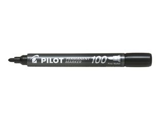 Pilot 100 - Marqueur permanent - pointe ogive - noir