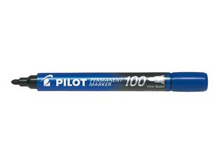 Pilot 100 - Marcador permanente - punta ogival - azul