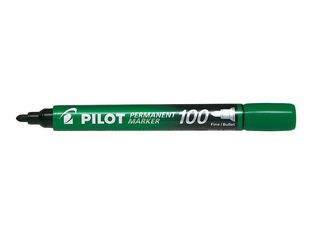 Pilot 100 - Marqueur permanent - pointe ogive - vert