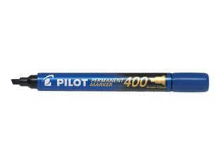 Pilot 400 - Marqueur permanent - pointe biseau large - bleu