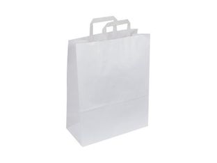 Carton Service - Bolsa de regalo - 32 x 15 x 40 cm - blanco - paquete de 50