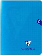 Clairefontaine Mimesys - Cahier polypro 17 x 22 cm - 48 pages - grands carreaux (Seyes) - disponible dans différentes couleurs