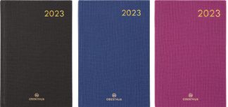 Agenda Nomad - 1 semaine sur 2 pages - 17 x 24,5 cm - disponible dans différentes couleurs - Oberthur