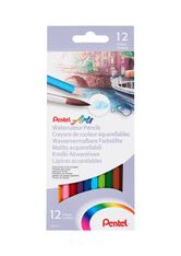 Pentel Arts - Boite de 12 crayons de couleurs aquarellables CB9-12U