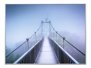 Cadre de décoration plexi/alu - 61 x 81 cm - Swinging Bridge