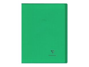 Clairefontaine Koverbook - Cahier polypro A4 (21x29,7 cm) - 96 pages - grands carreaux (Seyes) - vert