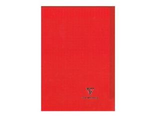 Clairefontaine Koverbook - Cahier polypro A4 (21x29,7 cm) - 96 pages - grands carreaux (Seyes) - rouge