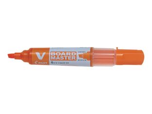 Pilot V BOARD MASTER - 10 Marqueurs effaçables - pointe biseau - orange