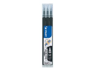Pilot Frixion Ball - 36 Recharges pour rollers effaçables - 0,7 mm - noir