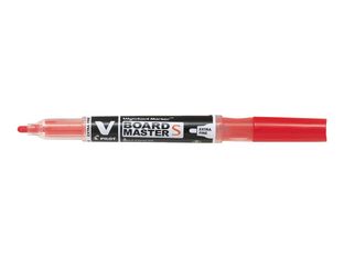 Pilot V BOARD MASTER S - Pack de 10 marqueurs effaçables - pointe extra fine - rouge