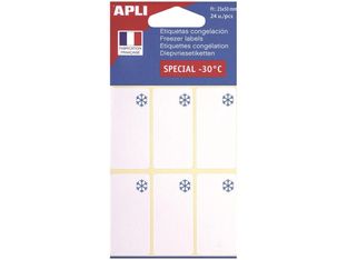 Apli Agipa - 24 Étiquettes congélateur - 25 x 50 mm