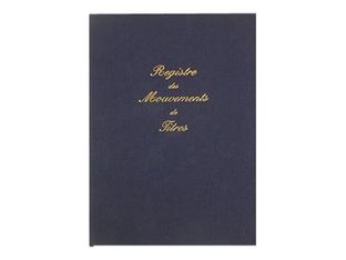 ELVE - Registre des mouvements de titres - A4