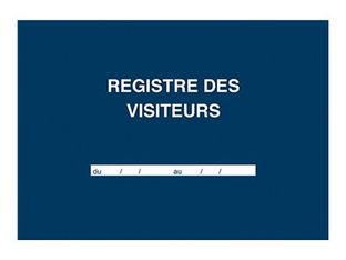 ELVE - Registre des visiteurs - A4 - 96 pages