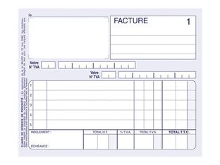 ELVE - 10 Manifolds Carnets de factures - 50 dupli - 10,5 x 14 cm