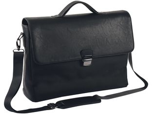 Oberthur Oregon - Cartable rigide 2 compartiments - pour ordinateur portable 17,3" - noir