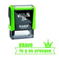Trodat - Tampon prêt à l'emploi "Bravo Tu y es presque"
