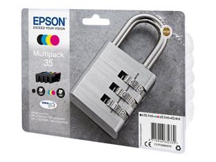 Epson 35 Cadenas - Pack de 4 - noir, cyan, magenta, jaune - cartouche d'encre originale