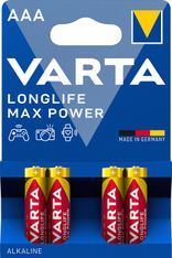 VARTA Maxi - 4 piles alcalines - AAA LR03