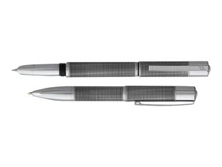 Daniel Hechter Exclusif - Parure stylo à bille et sylo plume - percé noir