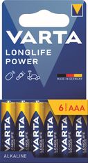 VARTA Longlife Power - 6 piles alcalines - AAA LR03
