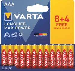 VARTA Max Tech 4703 - 8+4 piles alcalines - AAA LR03