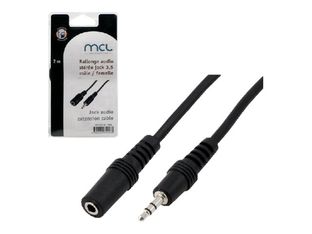 MCL Samar - rallonge de câble audio/stéréo JACK 3,5 (M)/(F) - 2 m