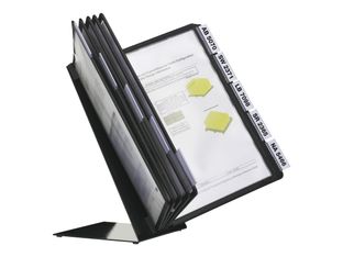 Durable Vario - Pupitre de table (lutrin) avec 10 pochettes A4 - noir