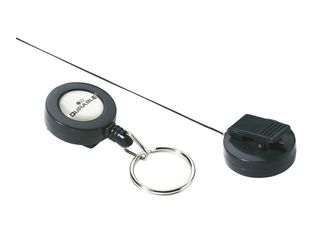 Durable - 10 Enrouleurs de badge - anneau métallique