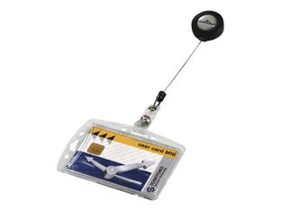 Durable - 10 Portes badge de nom avec enrouleur - 54 x 85 mm - 1 carte