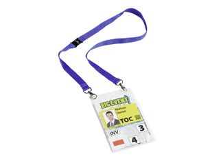 Durable - 10 Portes badge de nom avec cordon - A6