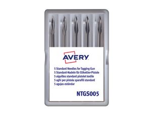 Avery - 5 Aiguilles standard pour pistolet textile