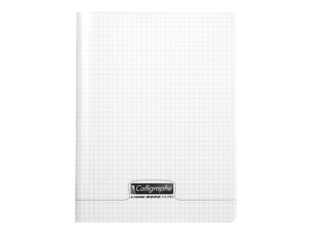 Calligraphe 8000 - Cahier polypro 17 x 22 cm - 192 pages - petits carreaux (5x5 mm) - transparent