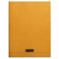 Calligraphe 8000 - Cahier polypro 24 x 32 cm - 96 pages - petits carreaux (5x5 mm) - orange