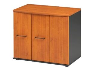 Rangement bas JAZZ+ - L80 x H71 x P48 - 3 portes - Aulne