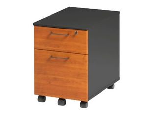 Caisson mobile JAZZ+ - Profondeur 60 cm - 2 tiroirs - Aulne
