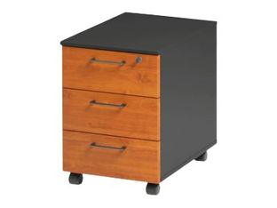 Caisson mobile JAZZ+ - Profondeur 60 cm - 3 tiroirs - Aulne