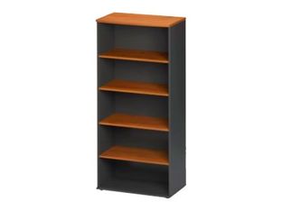 Bibliothèque JAZZ+ - L80 x H183 x P48 - 3 étagères/1 tablette - Aulne