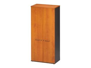 Armoire haute JAZZ+ - L80 x H183 x P48 - 2 portes - 4 étagères - Aulne