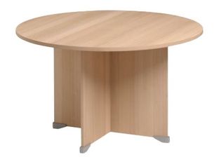 Table de réunion ronde JAZZ+ - 120 cm - Hêtre