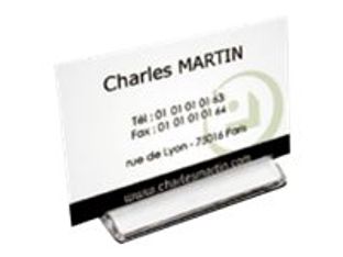 INOVSHOP - Porte-nom support 1 carte