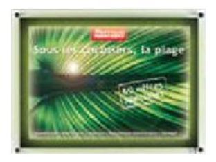 INOVSHOP Plexiled - Cadre LED en plexi A4