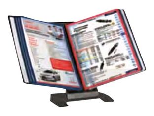 INOVSHOP - Lutrin de comptoir en métal - vendu sans les pochettes - noir