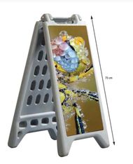 INOVSHOP - Panneau de signalétique vierge à lester avec de l'eau ou du sable