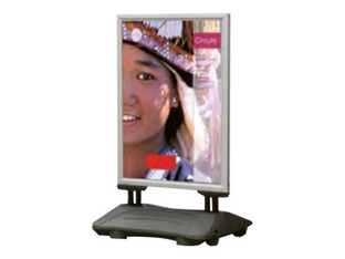 INOVSHOP - Stop-trottoir (Chevalet de sol) A1 - base lestée - double face