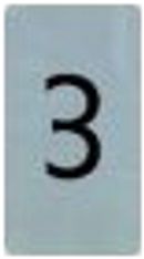 Pickup Alulook - Étiquette autocollante - 60 x 44 mm - Chiffre 3