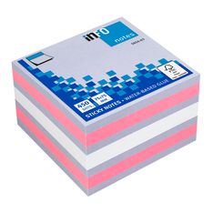 Global Notes - Bloc Cube - 450 feuilles - 75 x 75 mm - couleurs assorties