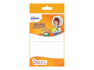 Avery - 24 Étiquettes congélation blanches - 63,5 x 33 mm