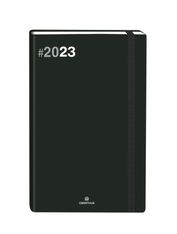 Agenda à élastique Flex - 1 semaine sur 2 pages - 17 x 24,5 cm - noir - Oberthur