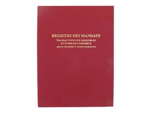 ELVE - Registre de transactions immobilières et fonds de commerce - 32 x 25 cm