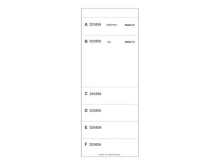 ELVE - Bloc brasserie - 50 tripli - 100 x 259 mm